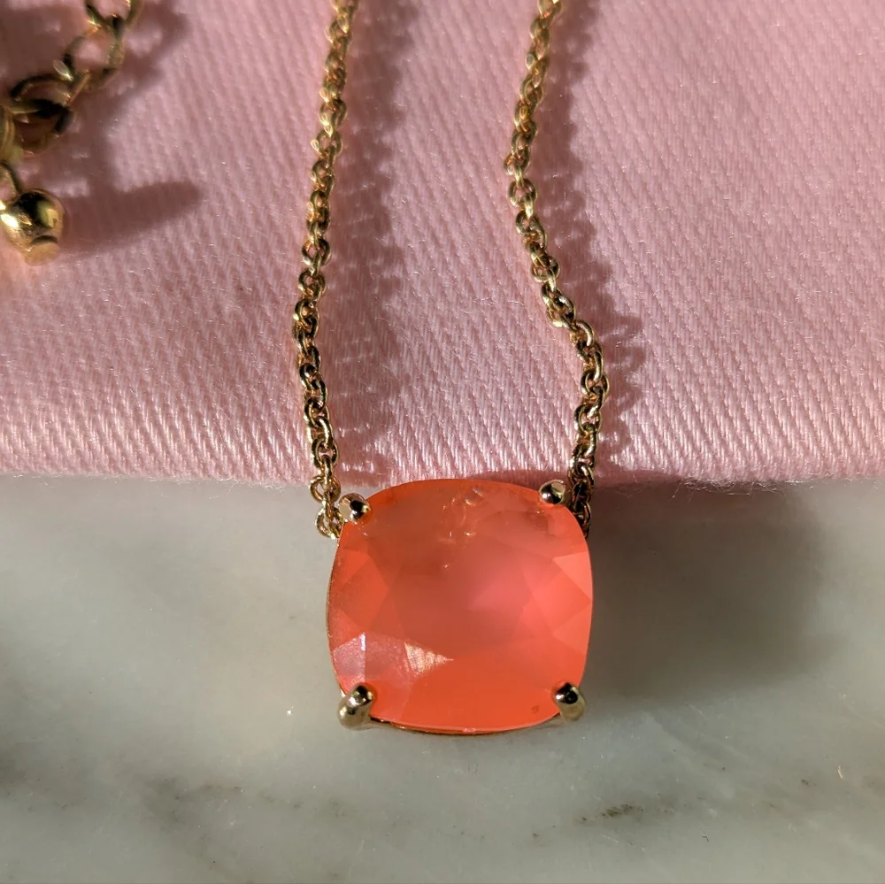 Kate Spade Cause a Stir Necklace in 🪸 🪸 🪸 Coral w/pouch